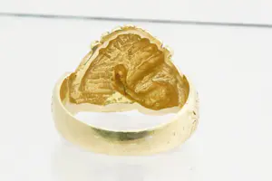 23- Forse en massief 18Kt geel gouden Surinaamse vriendschapsring - mooi bewerkt kopen? Bied vanaf 850!