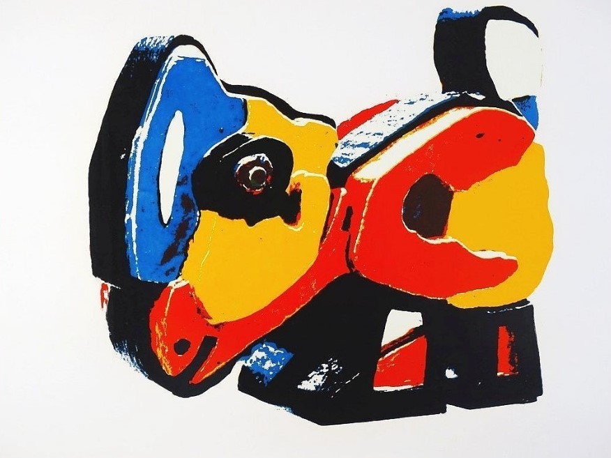 Karel Appel - Zeldzame Zeefdruk DE KIP uit 1977 Ongesigneerd verkocht voor € 150!