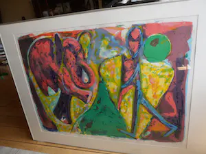 Anton Vrede - Litho, Titel, Strange brew - Ingelijst. kopen? Bied vanaf 40!