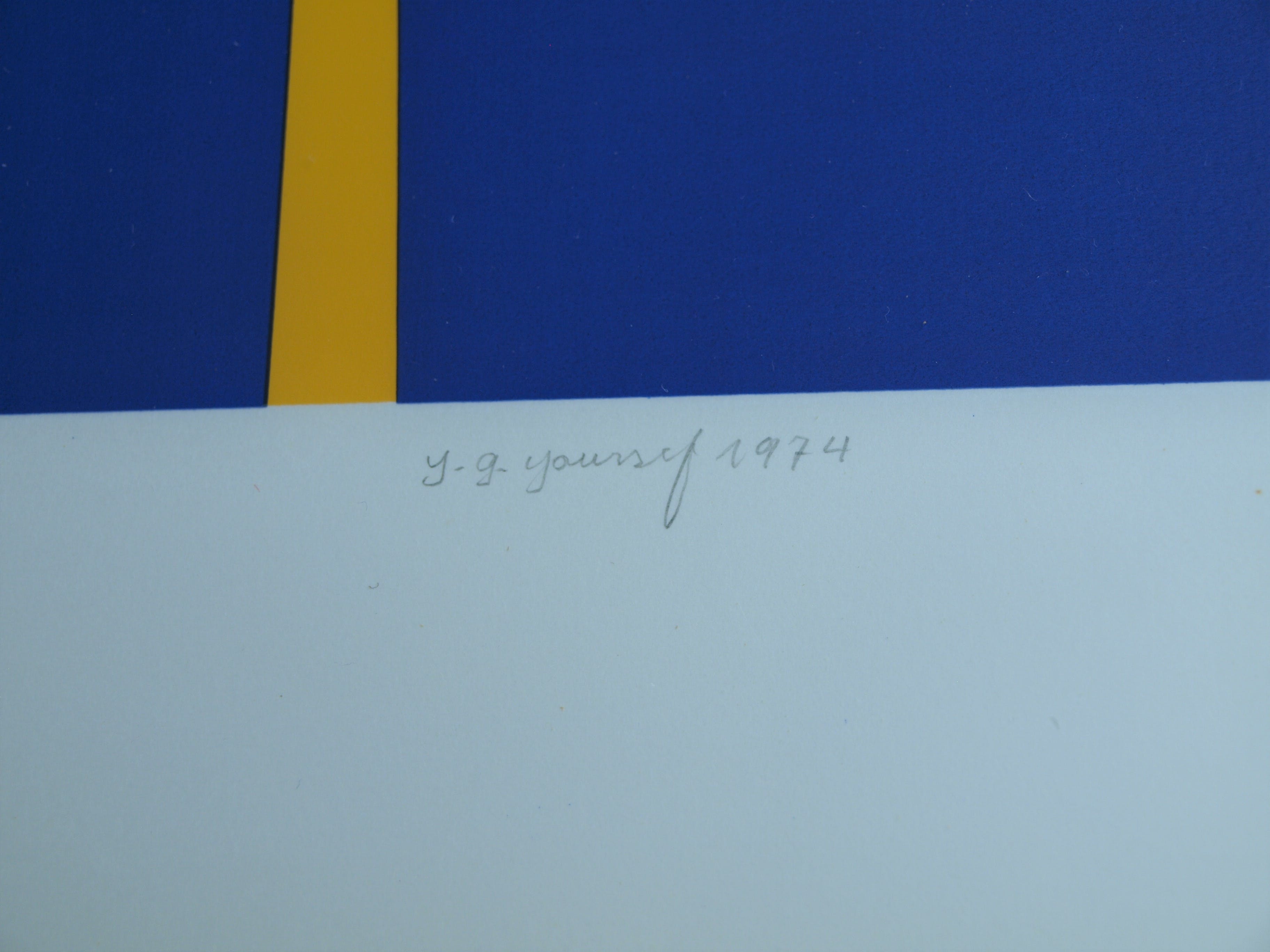 Yahya Youssef - Zeefdruk , Portefeuille I - gesigneerd & ingelijst - 1974  kopen? Bied vanaf 50!