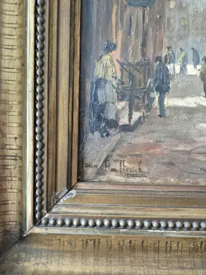 Frans Helfferich - Straatje met personen kopen? Bied vanaf 1750!