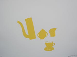 Klaas Gubbels - Zeefdruk: Kannen en kop kopen? Bied vanaf 275!