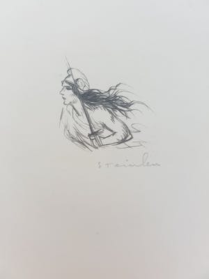 Theophile Alexandre Steinlen - Handgesigneerd Jeanne d'Arc kopen? Bied vanaf 150!