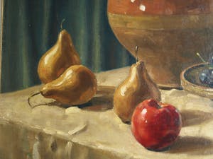 Carel Windt - Olieverf op doek , Stilleven - ingelijst – GROOT –ca 1950 kopen? Bied vanaf 75!