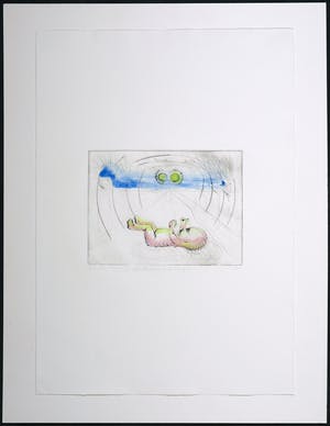 Rinke Nijburg - Handbewerkte ets, Publieke grote morgen kopen? Bied vanaf 1!