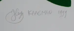 Hugo Kaagman - Zeefdruk: Tegelcompositie - 1999 kopen? Bied vanaf 50!