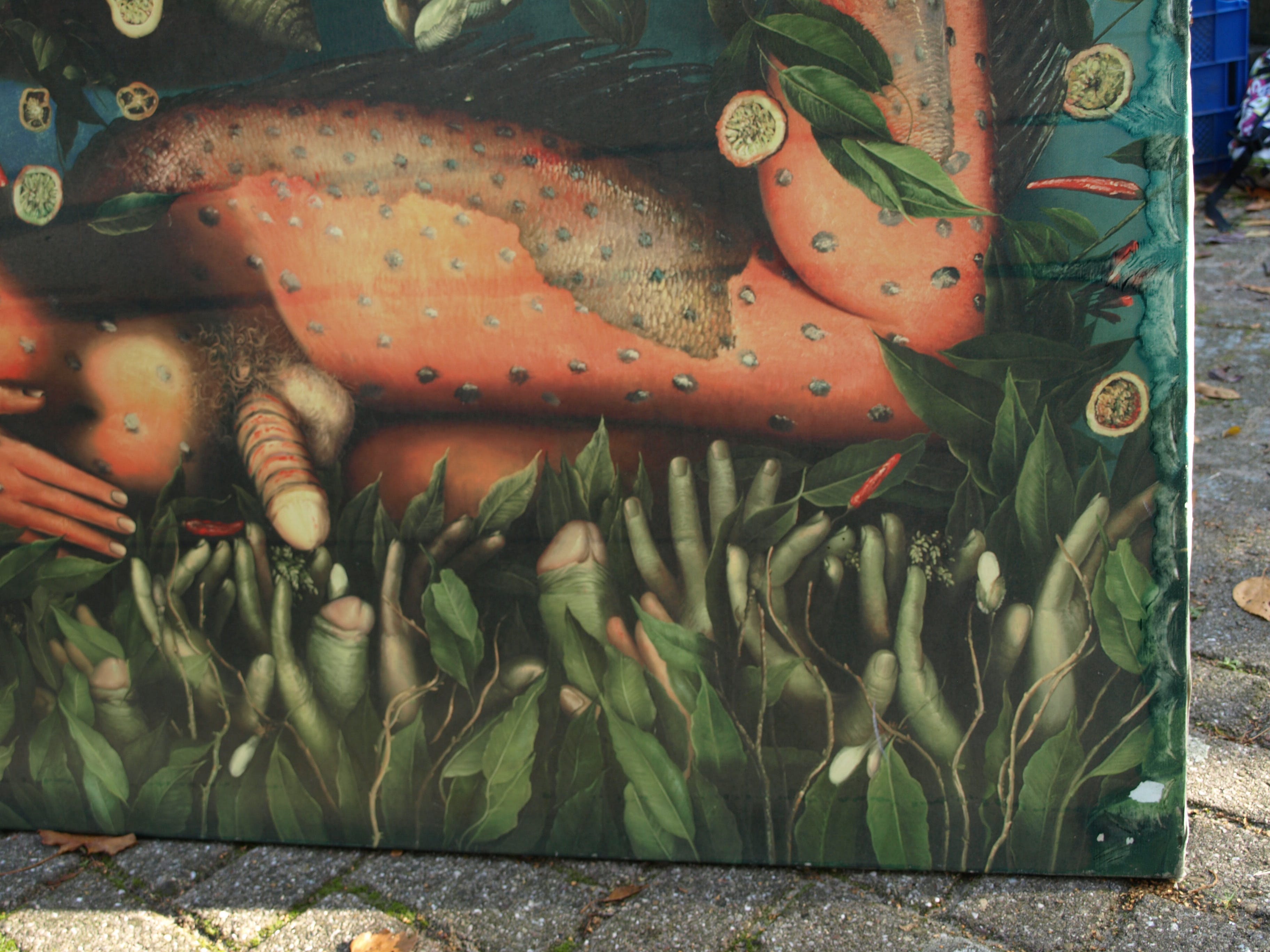 Niet of onleesbaar gesigneerd - Zeemeerman – Vissen - GROOT – 125 x 146 cm – giclee op spieraam kopen? Bied vanaf 1!