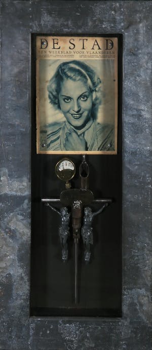 Jan Bollaert - Gemengde techniek op board, Jezus I - Ingelijst (Groot) kopen? Bied vanaf 50!