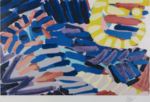 Karel Appel - Zeefdruk op papier, Beesten- Ingelijst kopen? Bied vanaf 400!