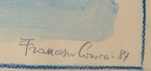 Francesco Caraccio - Gouache en krijt op papier, Italy (Groot) kopen? Bied vanaf 1!