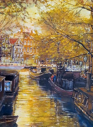 Elena Polyakova - Herfst in Amsterdam kopen? Bied vanaf 85!
