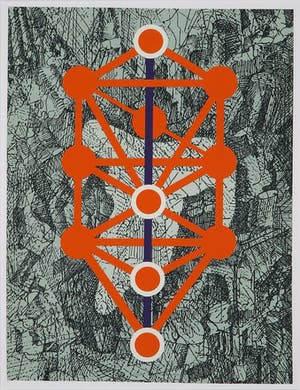 Peer Veneman - Zeefdruk, Tree of life kopen? Bied vanaf 1!