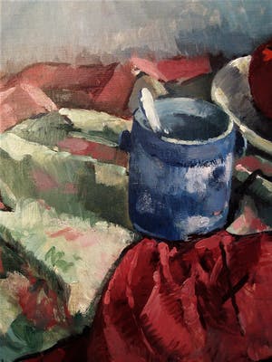 Niet of onleesbaar gesigneerd - omstreeks 1930 - Bergense School - olieverf - stilleven - GROOT! kopen? Bied vanaf 1!