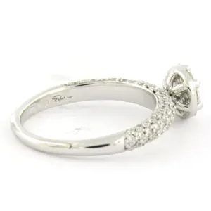 ESFAHAN - 18k witgouden ring bezet met briljant geslepen diamant tot. 1.00ct kopen? Bied vanaf 810!