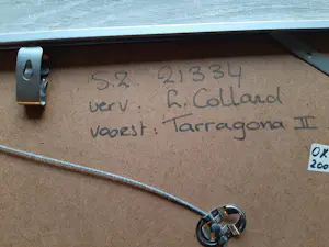 Leo Collard - Aquarel, Titel, "Tarragona II". kopen? Bied vanaf 40!