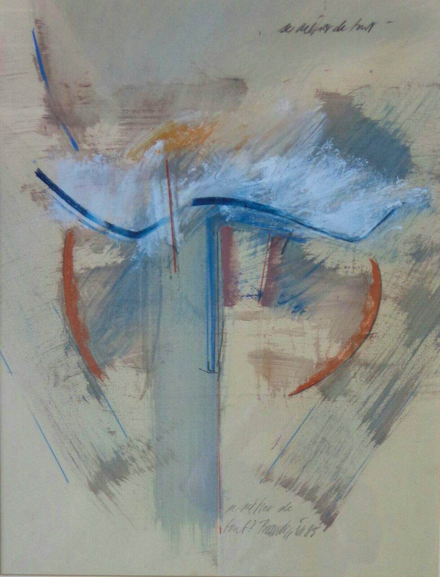 Robert Brandy - METIER DE TOUT / ORIGINEEL WERK / 82x66cm / KADER / SIG / 1985 verkocht voor € 295!