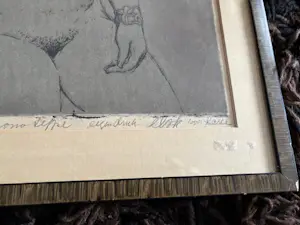 Els Korver - ets monotype eigen druk van zittend naakt kopen? Bied vanaf 45!