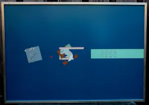 Rem Koolhaas - Ingelijste zeefdruk: Het drijvende zwembad kopen? Bied vanaf 1395!