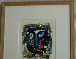 Kees Salentijn - Ingelijste litho , Hoofd kopen? Bied vanaf 40!