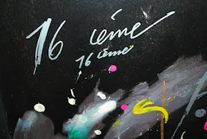 Jean Tinguely - zeefdruk (ook de lijst is gezeefdrukt) - Montreux 1982 - groot 110x80 cm kaufen? Bieten Sie von 250!