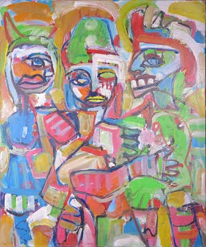 Christine Spierings - Olieverf op doek, Zonder titel (Groot) kopen? Bied vanaf 100!