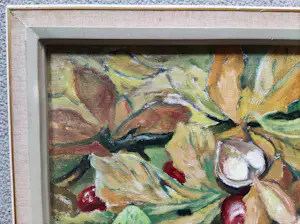 Willem van der Colk - Kastanjes tussen herfstbladeren kopen? Bied vanaf 90!