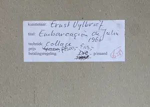 Ernst Vijlbrief - Embarcacion de Julia - gemengde techniek - 1960 - gesigneerd kopen? Bied vanaf 95!