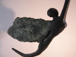Brons (Onbekend) - Zwaar brons sculptuur van een Engel kopen? Bied vanaf 150!