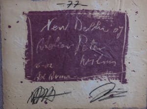 Ad Arma - Gemengde techniek op board, India - Ingelijst (Groot) kopen? Bied vanaf 100!