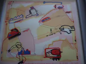 Huibert van Dorp - Zeefdruk, titel, Volta kopen? Bied vanaf 40!