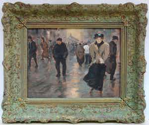 Leo Grijseels - Stadsgezicht Den Haag verkocht voor € 150!