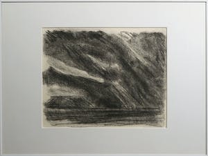 Paul Overhaus - Houtskool, Na Zonsondergang - Ingelijst kopen? Bied vanaf 1!