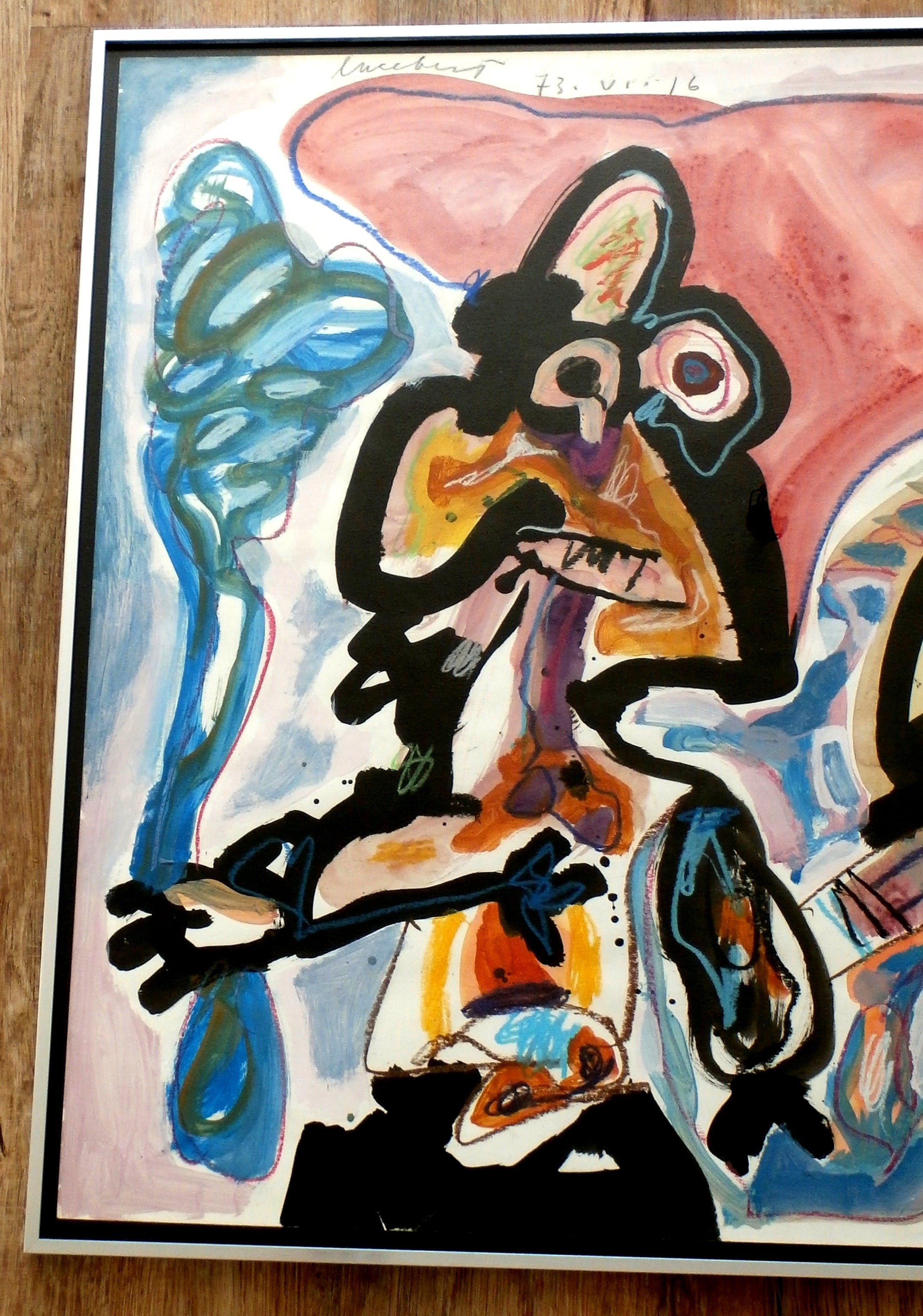 Lucebert - gemengde techniek op papier - 1973 (groot) kopen? Bied vanaf 4500!