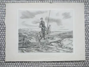Kuno Brinks - Don Quichotte & Sancho Panza - Kopergravure kopen? Bied vanaf 100!