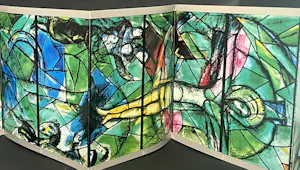 Marc Chagall - Gesigneerde Cassette "De Chagall-ramen in Zürich" met uitvouwposters kopen? Bied vanaf 890!