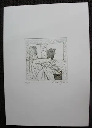 Bouke Ylstra - 3 etsen en een boek "Etsen 1953 - 1993" kopen? Bied vanaf 75!
