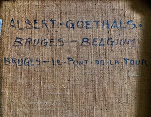 Albert Goethals - "Brugge - Pont de la Tour" (Impressionisme) kopen? Bied vanaf 200!