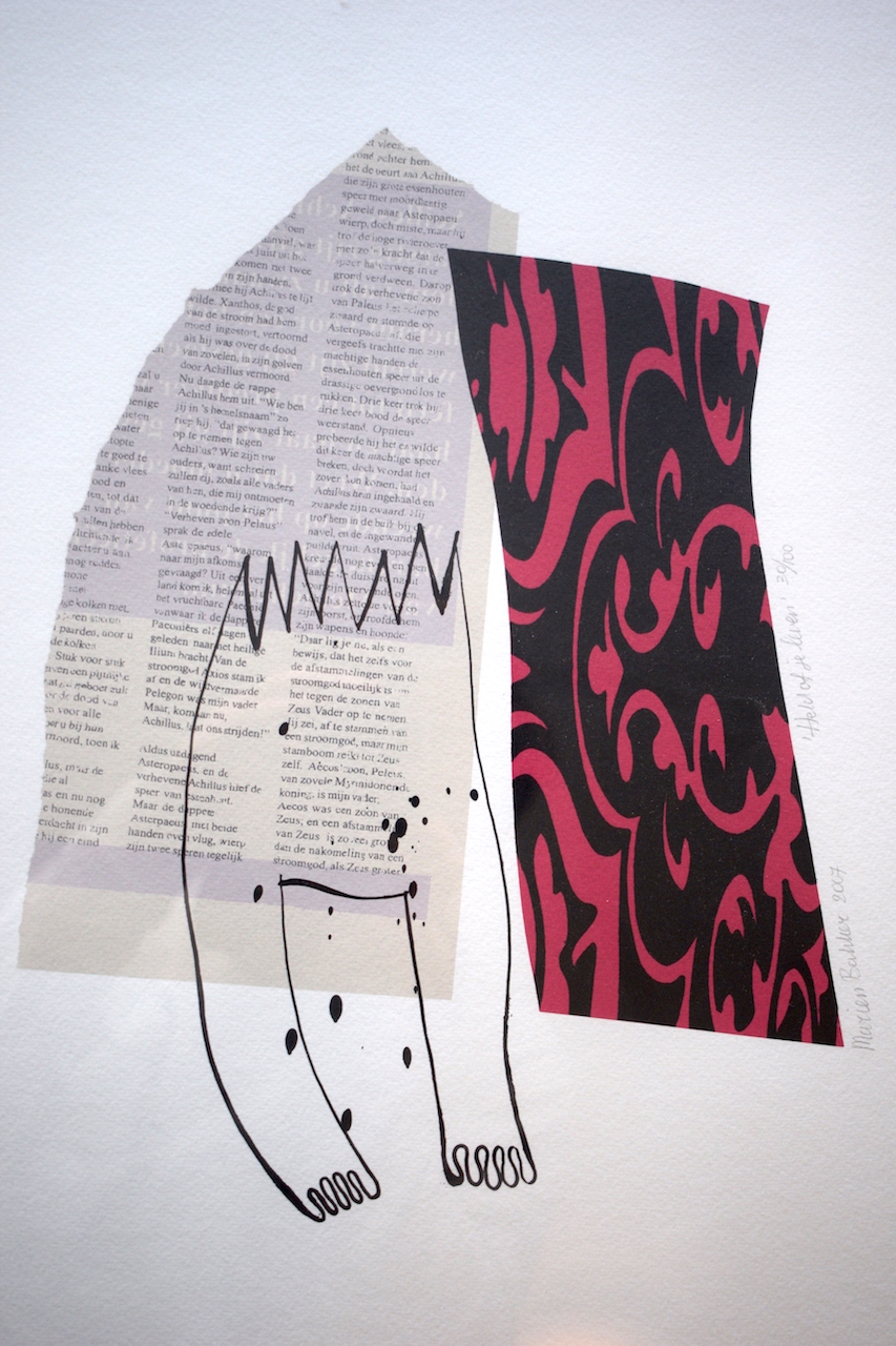 Niet of onleesbaar gesigneerd - Marien Bakker - Abstracte zeefdruk kopen? Bied vanaf 1!