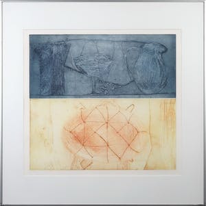 Hans Laban - Kleurenets en aquatint, Het brood - Ingelijst kopen? Bied vanaf 35!