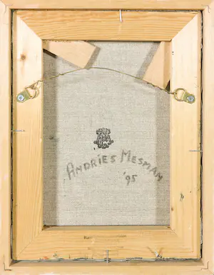 Andries Mesman - Olieverf op doek, Gebonden vrouw - Ingelijst kopen? Bied vanaf 50!