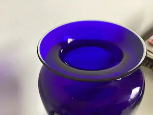 Baccarat - Kobalt blauwe kristallen vaas kopen? Bied vanaf 60!