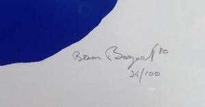 Bram Bogart - abstracte compositie - grote zeefdruk - 1980 - oplage 100 kopen? Bied vanaf 520!