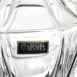 Sevres - Kristall Vase sechseckig Transparent von Sevres France kopen? Bied vanaf 120!