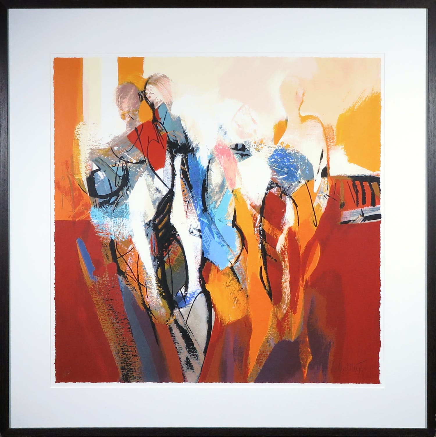 Peter Meijer - Zeefdruk, Zonder titel 4 - Ingelijst verkocht voor € 80!