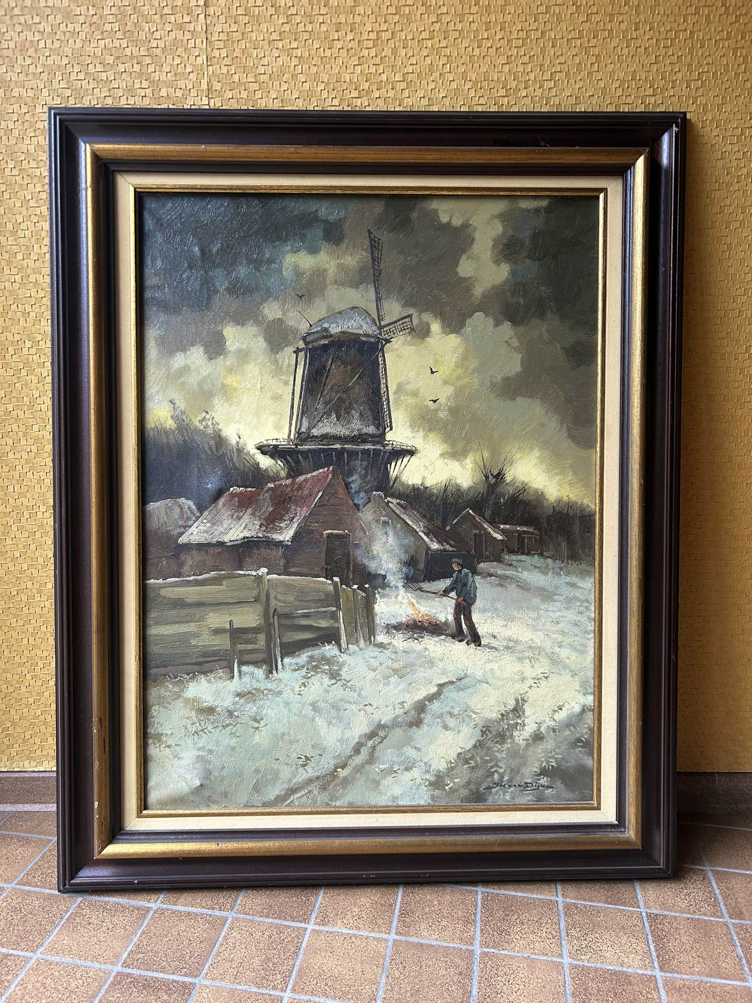 Jos van Dijk - Winterlandschap kopen? Bied vanaf 80!