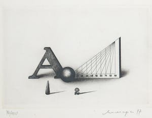 Friedrich Meckseper - Ets, Zonder titel kopen? Bied vanaf 1!