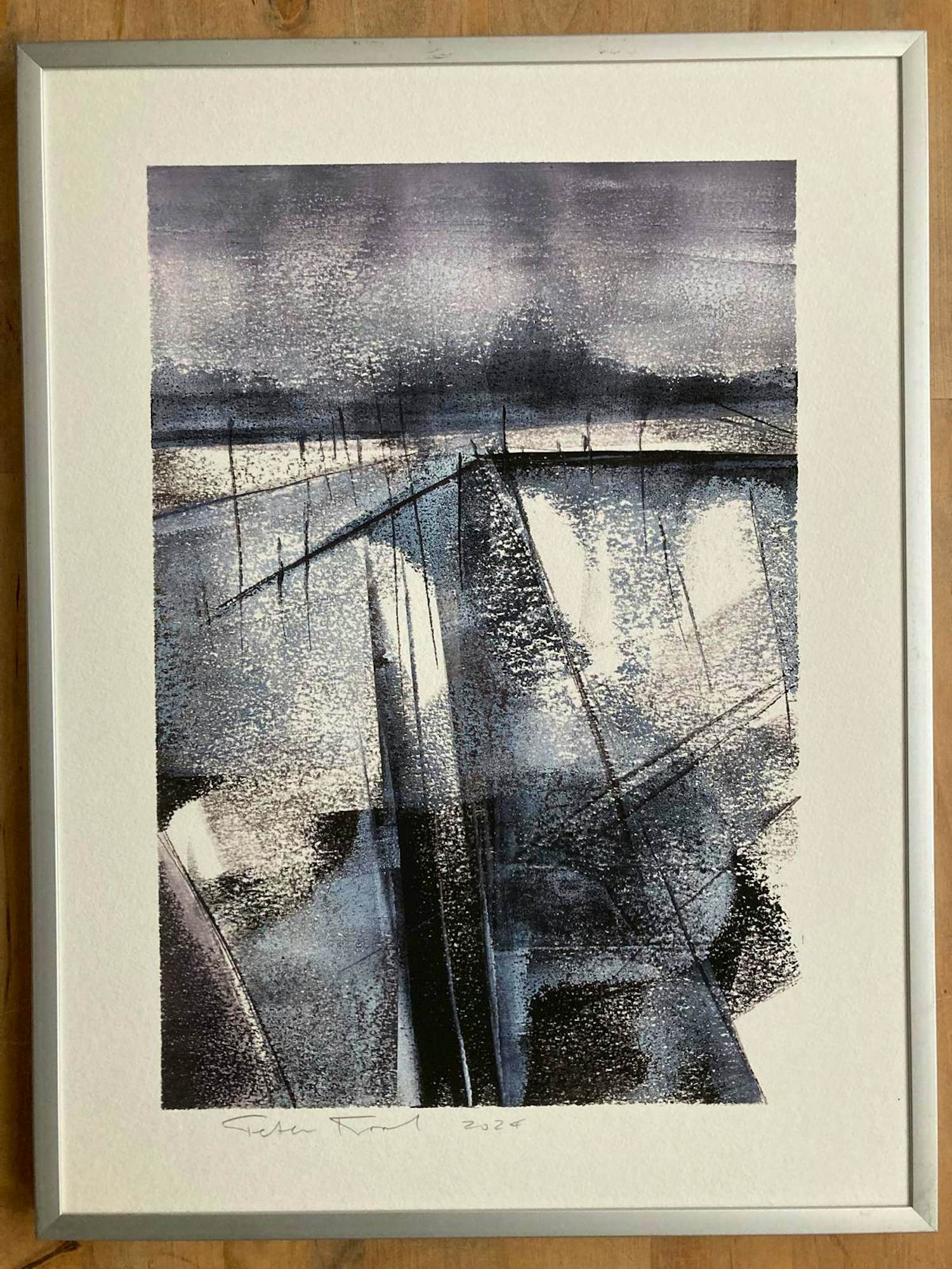 Peter Kool - “Untitled” Abstract Landscape kopen? Bied vanaf 150!