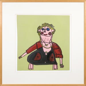 Ruth van der Neut - Linosnede, Zelfportret kopen? Bied vanaf 10!