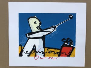 Herman Brood - Kleurenzeefdruk: De golfer kopen? Bied vanaf 275!