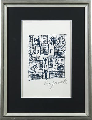 A.R. Penck - Zeldzame handgesigneerde litho, Zonder titel kopen? Bied vanaf 1!